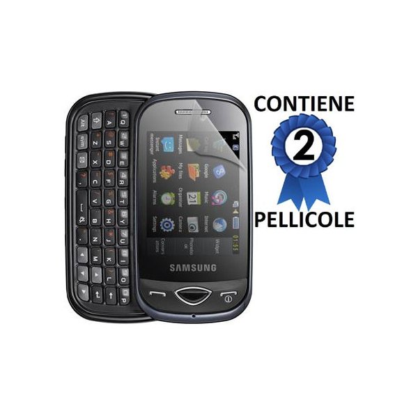 PELLICOLA PROTEGGI DISPLAY SAMSUNG B3410 CONFEZIONE 2 PEZZI