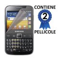 PELLICOLA PROTEGGI DISPLAY SAMSUNG B5510 GALAXY Y PRO CONFEZIONE 2 PEZZI