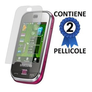 PELLICOLA PROTEGGI DISPLAY SAMSUNG B5722 CONFEZIONE 2 PEZZI