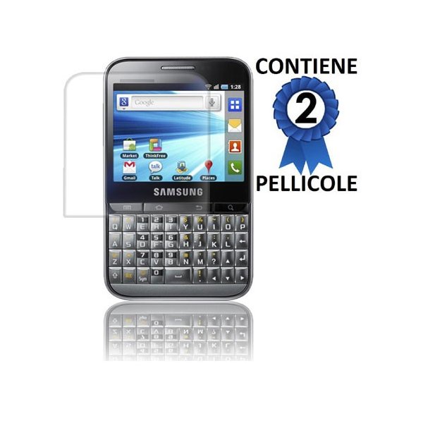 PELLICOLA PROTEGGI DISPLAY SAMSUNG B7510 Galaxy Pro CONFEZIONE 2 PEZZI