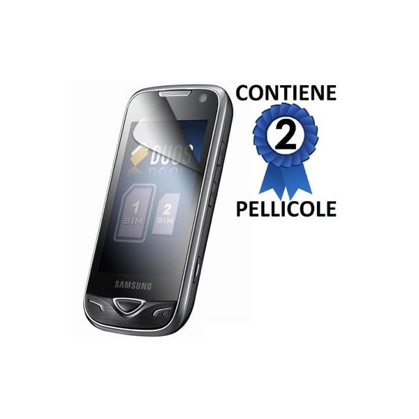 PELLICOLA PROTEGGI DISPLAY SAMSUNG B7722 Dual SIM Star Duos CONFEZIONE 2 PEZZI