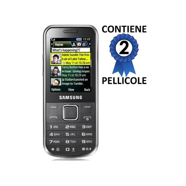 PELLICOLA PROTEGGI DISPLAY SAMSUNG C3530 CONFEZIONE 2 PEZZI