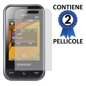 PELLICOLA PROTEGGI DISPLAY SAMSUNG E2652 Champ Duos CONFEZIONE 2 PEZZI