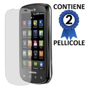 PELLICOLA PROTEGGI DISPLAY SAMSUNG Epic 4G CONFEZIONE 2 PEZZI