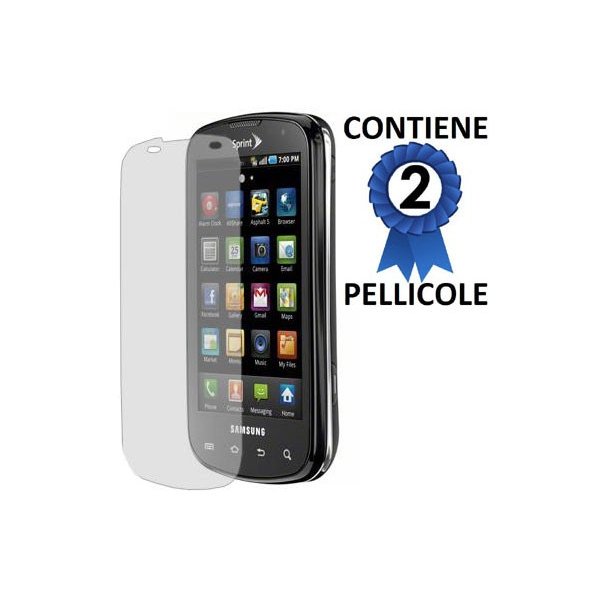 PELLICOLA PROTEGGI DISPLAY SAMSUNG Epic 4G CONFEZIONE 2 PEZZI