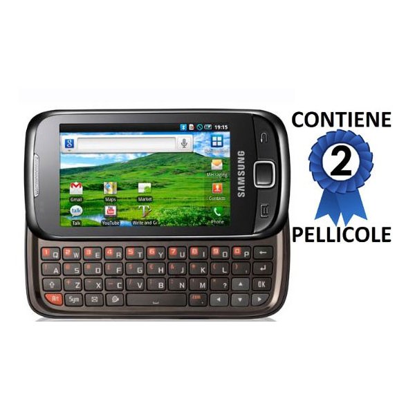 PELLICOLA PROTEGGI DISPLAY SAMSUNG I5510 Galaxy Mini Pro CONFEZIONE 2 PEZZI