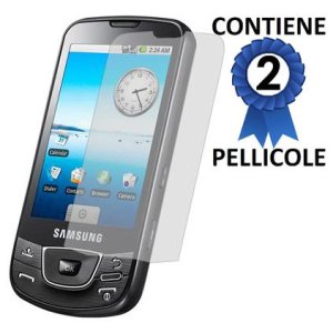 PELLICOLA PROTEGGI DISPLAY SAMSUNG i7500 Galaxy CONFEZIONE 2 PEZZI