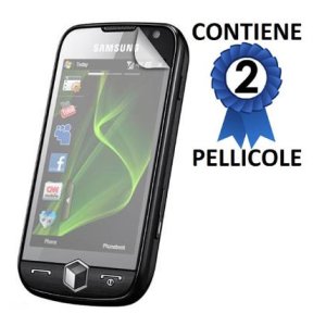 PELLICOLA PROTEGGI DISPLAY SAMSUNG i8000 CONFEZIONE 2 PEZZI