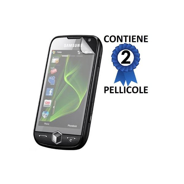 PELLICOLA PROTEGGI DISPLAY SAMSUNG i8000 CONFEZIONE 2 PEZZI