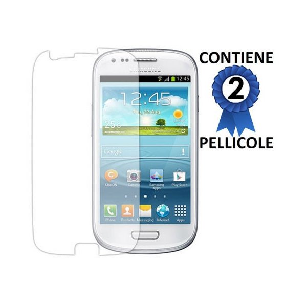 PELLICOLA PROTEGGI DISPLAY SAMSUNG i8190 Galaxy S3 Mini, I8200 Galaxy S3 Mini VE CONFEZIONE 2 PEZZI