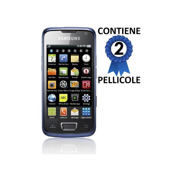 PELLICOLA PROTEGGI DISPLAY SAMSUNG i8520 GALAXY BEAM CONFEZIONE 2 PEZZI