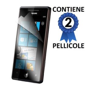 PELLICOLA PROTEGGI DISPLAY SAMSUNG I8700 Omnia 7 CONFEZIONE 2 PEZZI