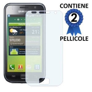 PELLICOLA PROTEGGI DISPLAY SAMSUNG i9000 galaxy s CONFEZIONE 2 PEZZI