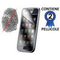 PELLICOLA PROTEGGI DISPLAY ANTI IMPRONTA SAMSUNG i9000 galaxy s CONFEZIONE 2 PEZZI