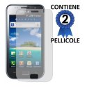 PELLICOLA PROTEGGI DISPLAY SAMSUNG i9003 Galaxy SL CONFEZIONE 2 PEZZI