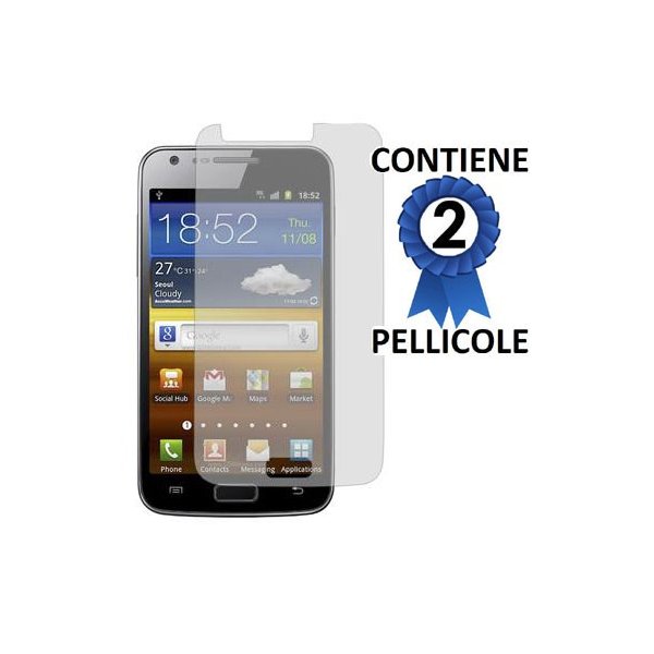 PELLICOLA PROTEGGI DISPLAY SAMSUNG I9210 Galaxy S II LTE CONFEZIONE 2 PEZZI