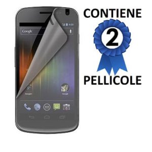 PELLICOLA PROTEGGI DISPLAY SAMSUNG I9250 Galaxy Nexus CONFEZIONE 2 PEZZI