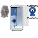 PELLICOLA PROTEGGI DISPLAY ANTI IMPRONTA SAMSUNG i9300 Galaxy S3, I9305 Galaxy S3 LTE 4G CONFEZIONE 2 PEZZI