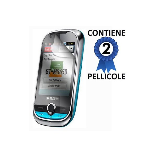 PELLICOLA PROTEGGI DISPLAY SAMSUNG M5650 CONFEZIONE 2 PEZZI