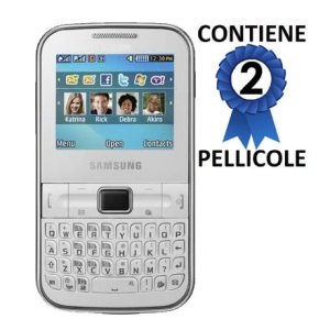 PELLICOLA PROTEGGI DISPLAY SAMSUNG S3350 CH@T335 CONFEZIONE 2 PEZZI