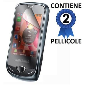 PELLICOLA PROTEGGI DISPLAY SAMSUNG S3370 CONFEZIONE 2 PEZZI