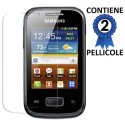 PELLICOLA PROTEGGI DISPLAY SAMSUNG S5300 Galaxy Pocket, S5301 Galaxy Pocket Plus CONFEZIONE 2 PEZZI