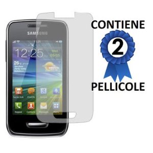 PELLICOLA PROTEGGI DISPLAY SAMSUNG S5380 WAVE Y, WAVE 538 CONFEZIONE 2 PEZZI