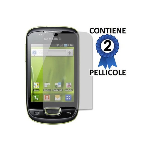 PELLICOLA PROTEGGI DISPLAY SAMSUNG S5570 Next CONFEZIONE 2 PEZZI