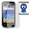 PELLICOLA PROTEGGI DISPLAY SAMSUNG Galaxy Gio S5660 CONFEZIONE 2 PEZZI