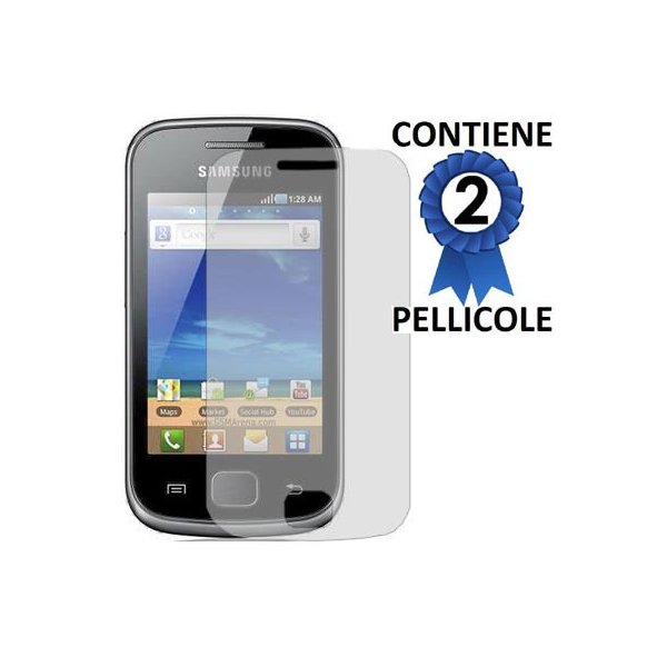 PELLICOLA PROTEGGI DISPLAY SAMSUNG Galaxy Gio S5660 CONFEZIONE 2 PEZZI