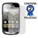 PELLICOLA PROTEGGI DISPLAY SAMSUNG Galaxy Fit S5670 CONFEZIONE 2 PEZZI