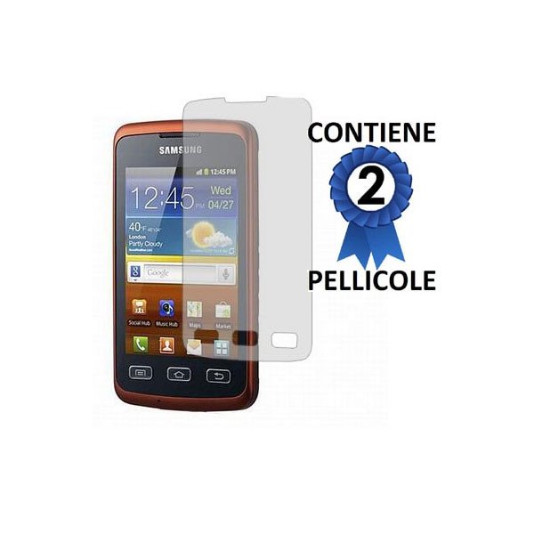 PELLICOLA PROTEGGI DISPLAY SAMSUNG S5690 Galaxy Xcover CONFEZIONE 2 PEZZI