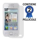 PELLICOLA PROTEGGI DISPLAY SAMSUNG S5750 Wave575 CONFEZIONE 2 PEZZI