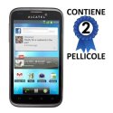 PELLICOLA PROTEGGI DISPLAY ALCATEL ONE TOUCH 995 CONFEZIONE 2 PEZZI