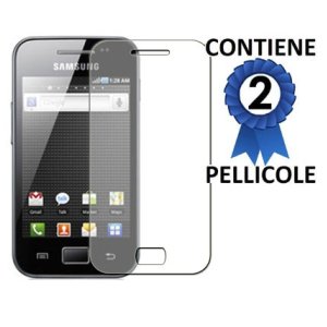 PELLICOLA PROTEGGI DISPLAY SAMSUNG S5839 Galaxy Ace VE CONFEZIONE 2 PEZZI