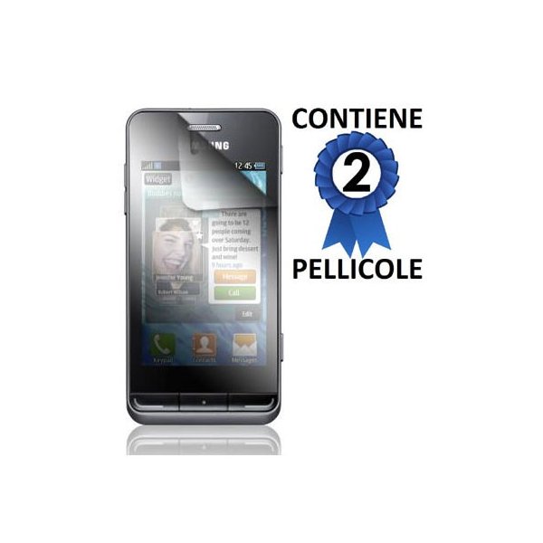 PELLICOLA PROTEGGI DISPLAY SAMSUNG S7230 Wave 723 CONFEZIONE 2 PEZZI