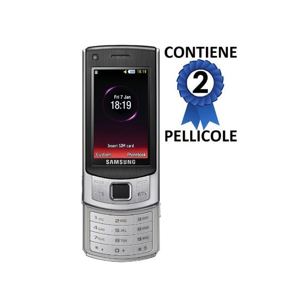 PELLICOLA PROTEGGI DISPLAY SAMSUNG S7350 DUOZ CONFEZIONE 2 PEZZI