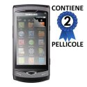 PELLICOLA PROTEGGI DISPLAY SAMSUNG S8500 Wave CONFEZIONE 2 PEZZI