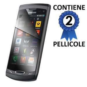 PELLICOLA PROTEGGI DISPLAY SAMSUNG S8530 Wave II CONFEZIONE 2 PEZZI