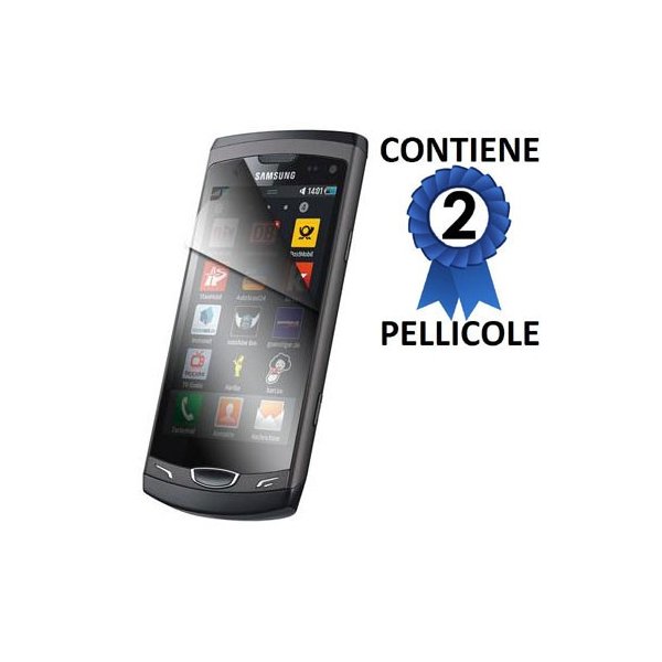 PELLICOLA PROTEGGI DISPLAY SAMSUNG S8530 Wave II CONFEZIONE 2 PEZZI