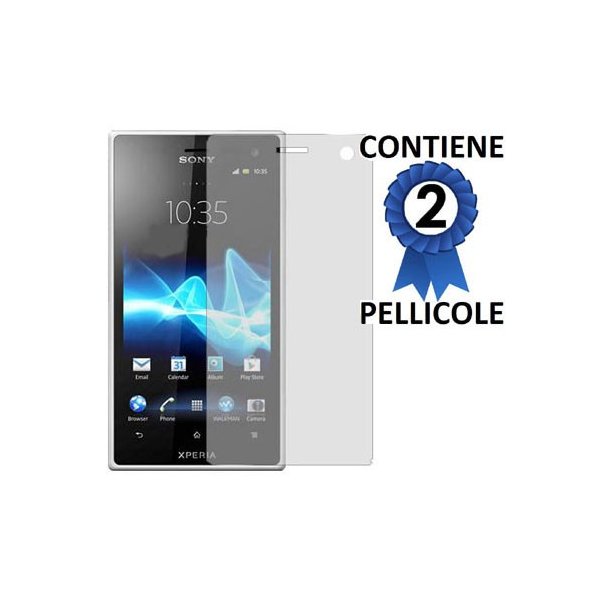 PELLICOLA PROTEGGI DISPLAY SONY LT26W ACRO S CONFEZIONE 2 PEZZI