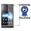 PELLICOLA PROTEGGI DISPLAY SONY XPERIA S LT26i CONFEZIONE 2 PEZZI