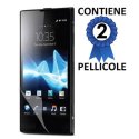 PELLICOLA PROTEGGI DISPLAY SONY XPERIA ION LT28I CONFEZIONE 2 PEZZI