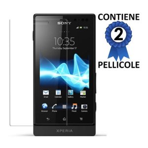 PELLICOLA PROTEGGI DISPLAY SONY XPERIA SOLA MT27I CONFEZIONE 2 PEZZI