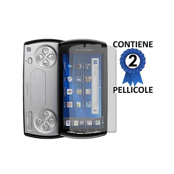 PELLICOLA PROTEGGI DISPLAY SONY-ERICSSON EXPERIA R800 XPERIA PLAY Z1i CONFEZIONE 2 PELLICOLE