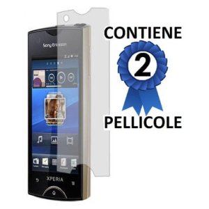 PELLICOLA PROTEGGI DISPLAY SONY-ERICSSON XPERIA RAY ST18I CONFEZIONE 2 PEZZI