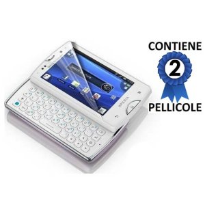 PELLICOLA PROTEGGI DISPLAY SONY-ERICSSON XPERIA MINI PRO SK17I CONFEZIONE 2 PEZZI