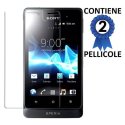 PELLICOLA PROTEGGI DISPLAY SONY XPERIA GO ST27I CONFEZIONE 2 PEZZI