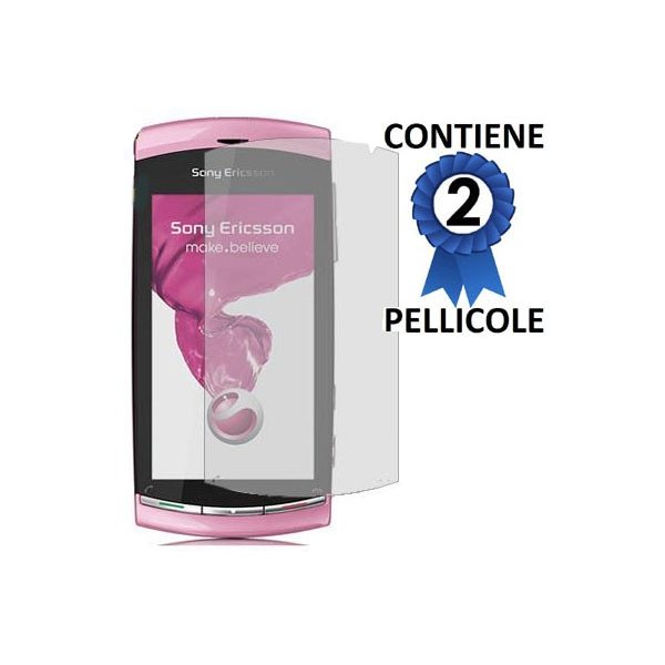 PELLICOLA PROTEGGI DISPLAY SONY-ERICSSON VIVAZ U5 CONFEZIONE 2 PEZZI