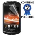 PELLICOLA PROTEGGI DISPLAY SONY-ERICSSON WT19I XPERIA LIVE CONFEZIONE 2 PEZZI